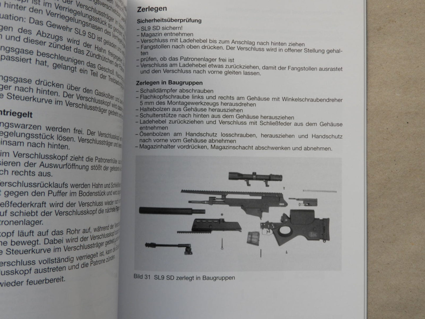 Heckler & Koch Anleitung H&K SL9 SD