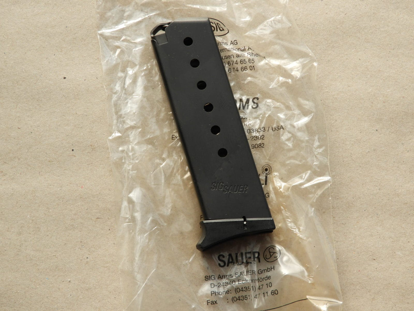 Sig Sauer Sig Sauer P230 / P232 Magazin 7,65 / 9 kz. 7 Rds. brüniert - neu